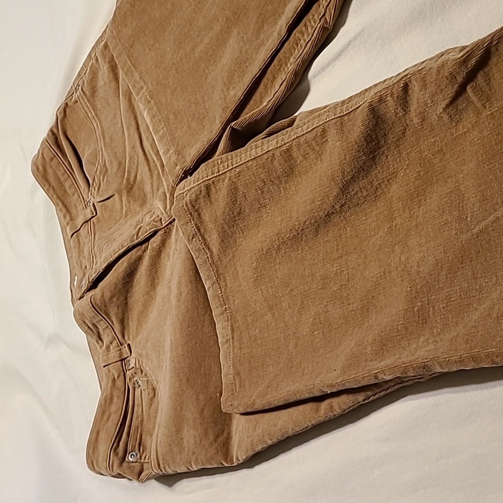 Jones New York Stretch Corduroy Jeans Boot Cut Sz 8P Tan